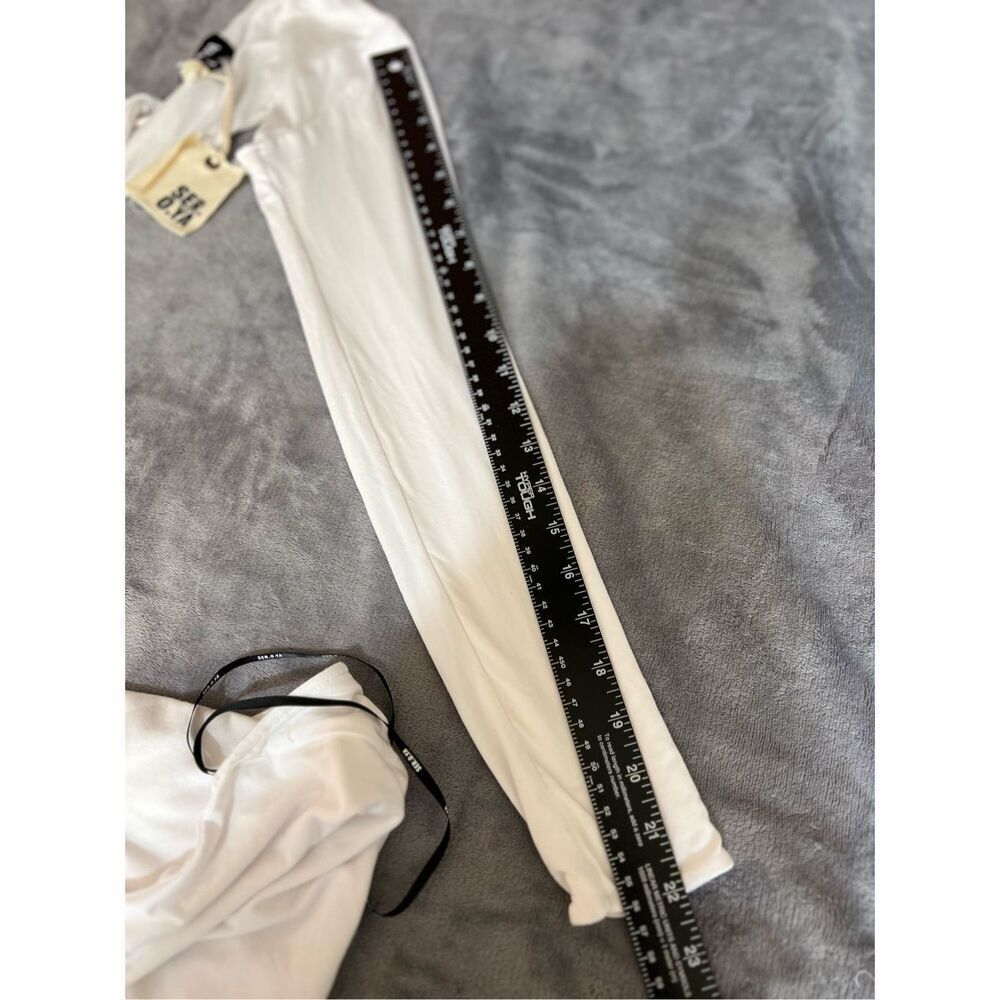 Revolve SER.O.YA Dress Womens Size Large White Lana Mini Sleeveless Halter Shrug - Picture 5 of 12